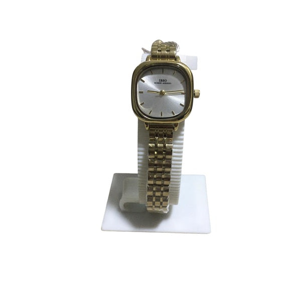 IBSO S9228L Women’s Elegant Stainless Steel Watch - Chic Gold White Design