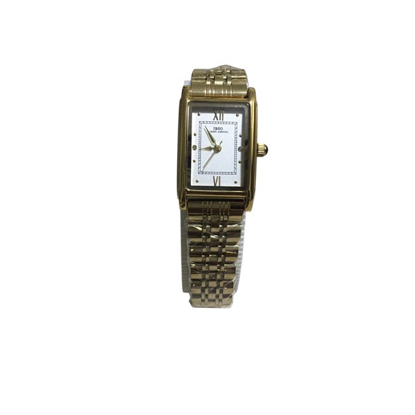 IBSO S9280L Women’s Stainless Steel Watch - Elegant Gold White Design