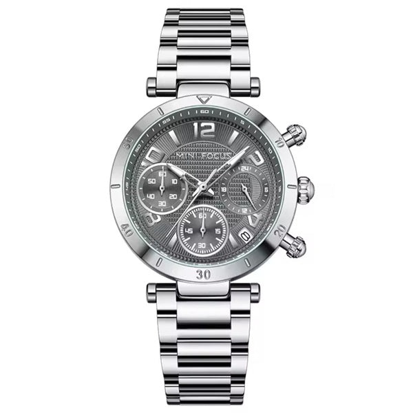 Mini Focus MF0489L Silver Gray Women's Stainless Steel Watch - Elegant and Durable