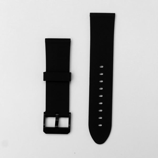 Skmei 1257 Black Premium Silicone Watch Strap - Comfortable and Durable