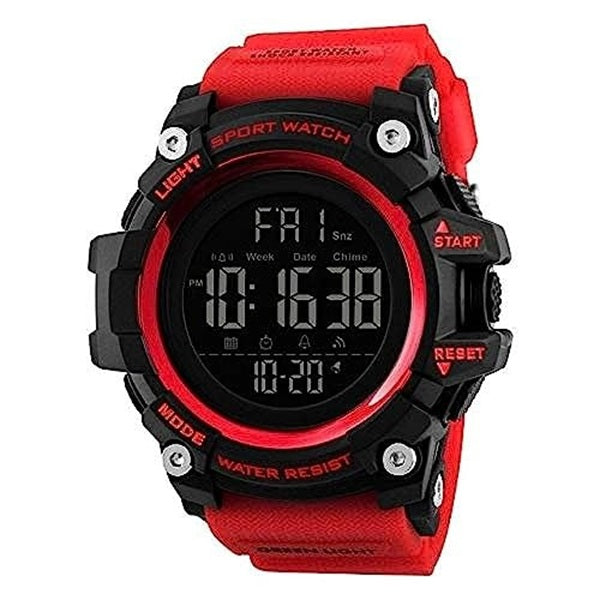 Skmei 1384 Shockproof Digital Men's Sports Watch - Durable Red Design