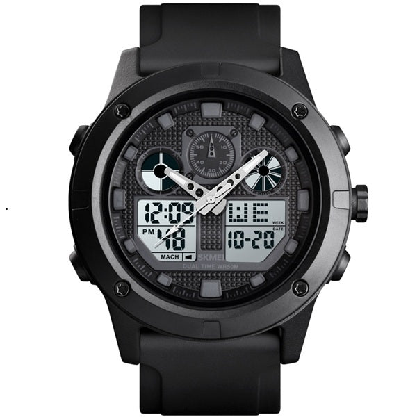 Skmei 1514 Black Analog-Digital Sports Watch for Men - Durable and Multifunctional