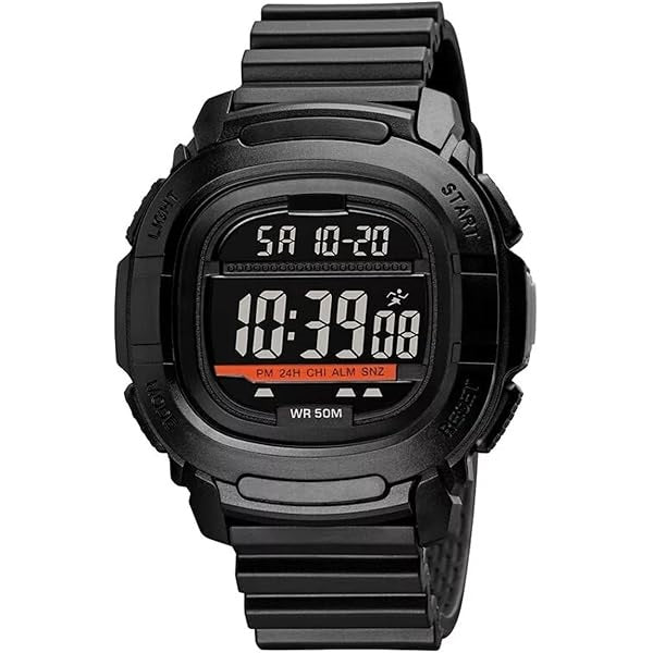 Skmei 1657 Black Black Digital Men’s Sports Watch - Durable and Multifunctional