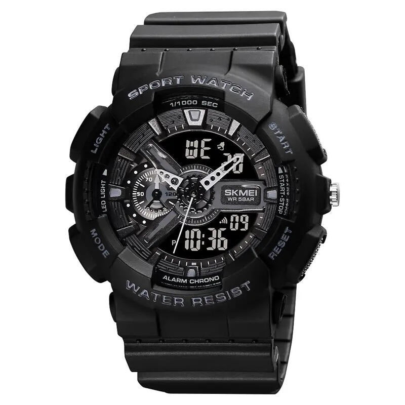 Skmei 1688 Analog-Digital Multifunction Men's Sports Watch - Black Design