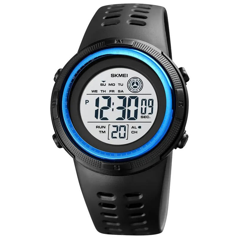 Skmei 1773 Black Blue Kids' Digital Watch with Countdown & LED Display - Sporty and Cool