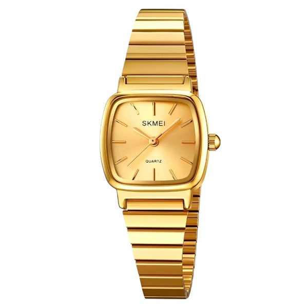 Skmei 2492 Gold Women’s Stainless Steel Watch - Elegant and Durable